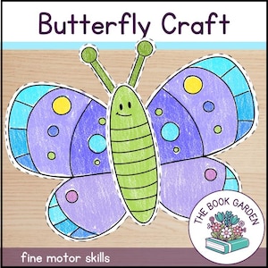 Butterfly Summer Craft, End of the Year Activities, Summer Activities, Crafts for Kids, Printable Crafts, One Page Crafts, Summer Crafts