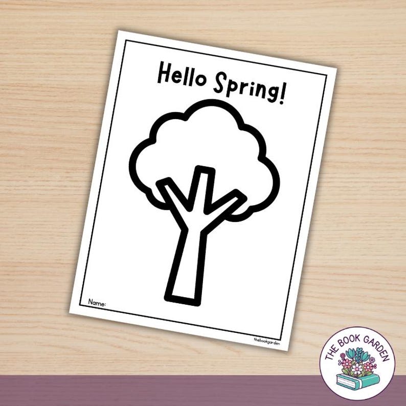 Tree Ripped Paper Craft: Spring Printable Art Activity for Kids - Etsy