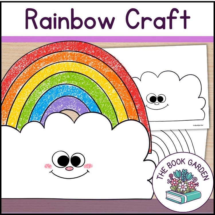 Rainbow Craft: Printable Art Activity for Kids (PDF)