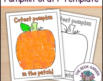 Kürbis Bastelvorlage für Kinder: Herbstliche Bastelaktivität (PDF)
