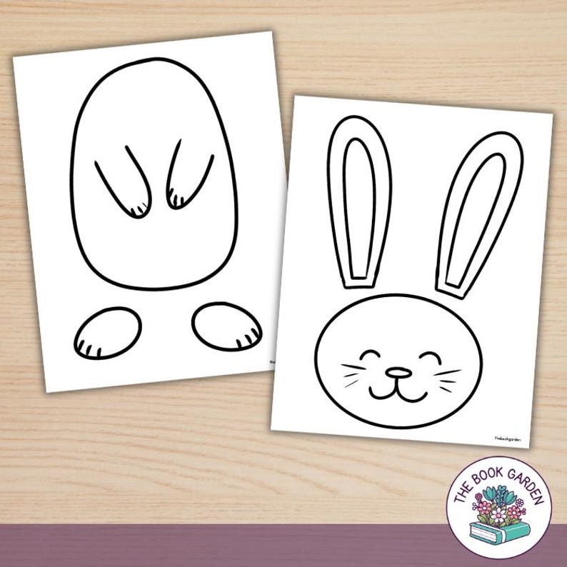 Bunny Craft: Printable Easter Art Activity for Kids (PDF) - Etsy