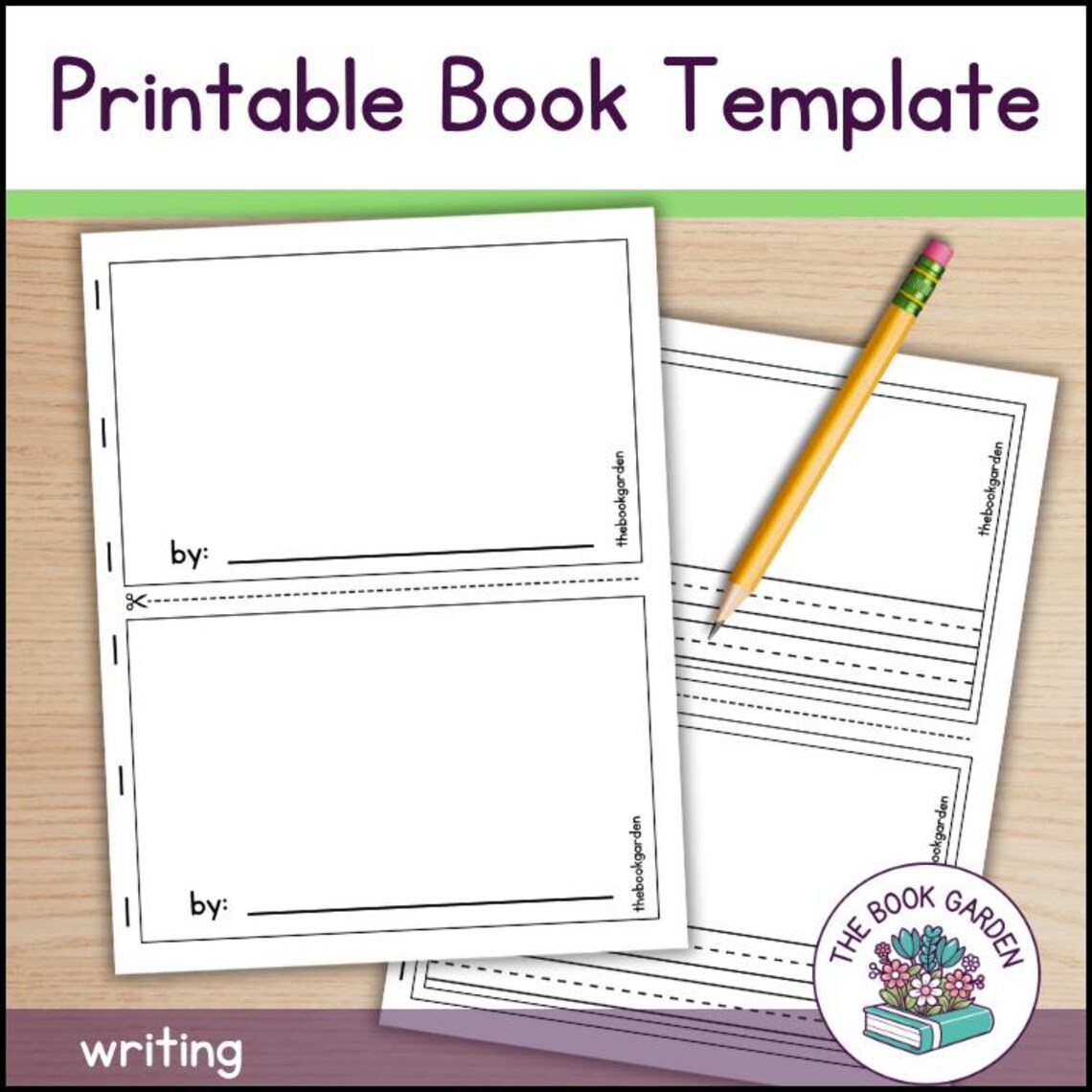 Printable Booklet Template: A Writing Activity (PDF Download) - Etsy