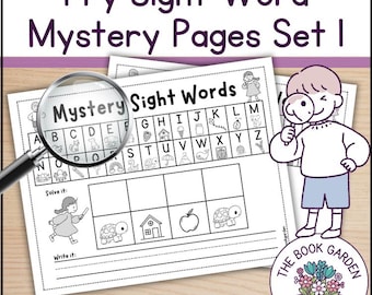 Fry Sight Word Mystery Picture Pages: First 20 Words (PDF)