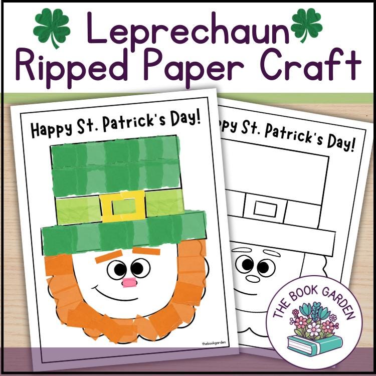 Leprechaun Craft: Printable Art Activity for Kids (PDF)
