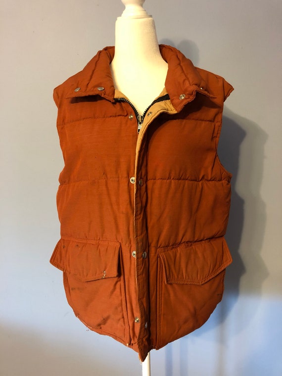 Vintage Burnt Orange/Red Puffer Vest Frostline Kit