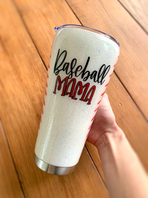 Black Glitter Baseball Mama Black Glitter Baseball Mama