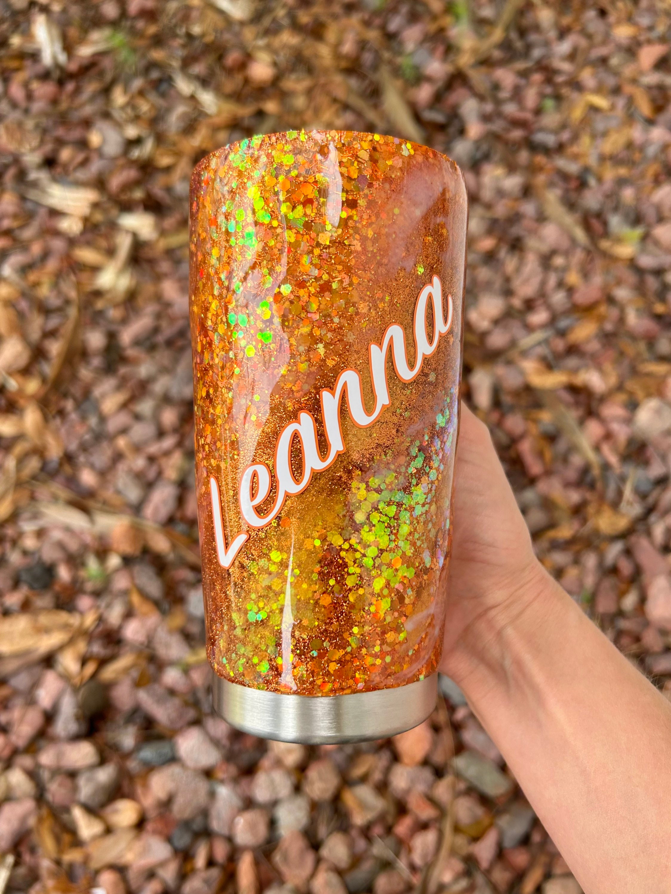 Creativity is Messy Glitter Tumbler Cup, Artist Gift Tumbler