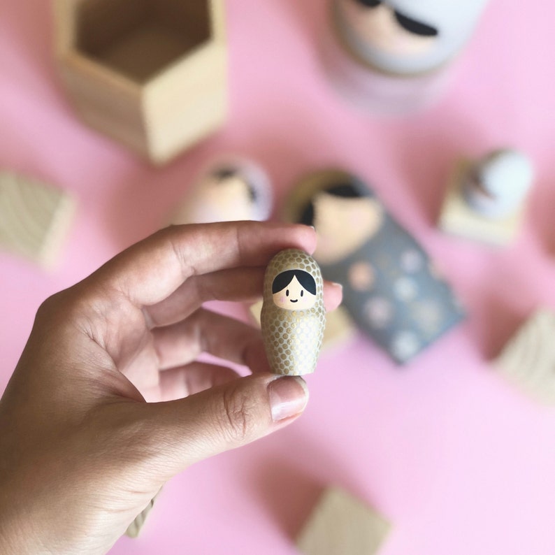 Personalised Nesting Dolls Princesses Matryoshka Dolls Etsy