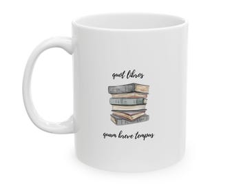 So viele Bücher, so wenig Zeit Tasse - Mit lateinischer Übersetzung