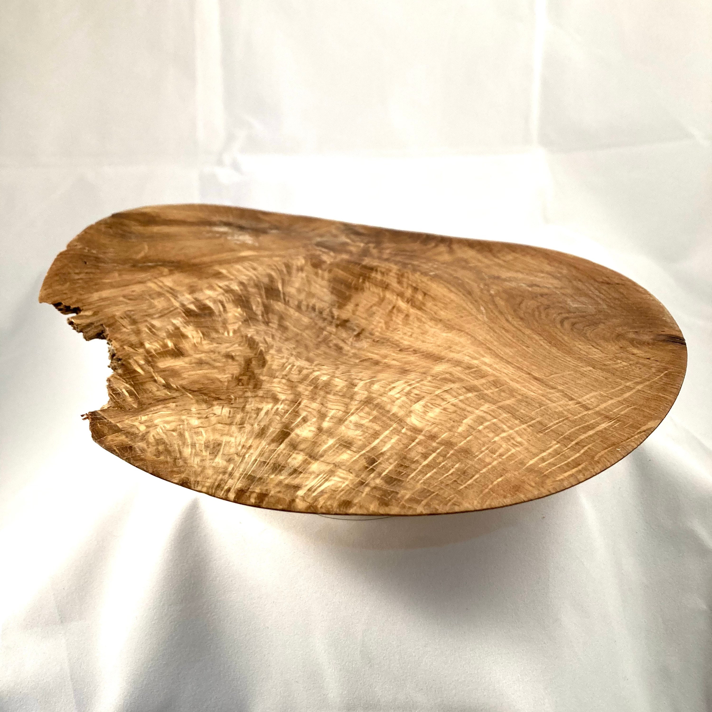 Dünne und wackelige Spinnschale aus roter Eiche | Etsy