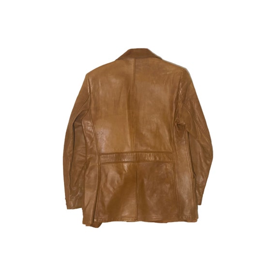 1970s William Berry Leather Jacket 40 Vintage 70s Style Tan Etsy