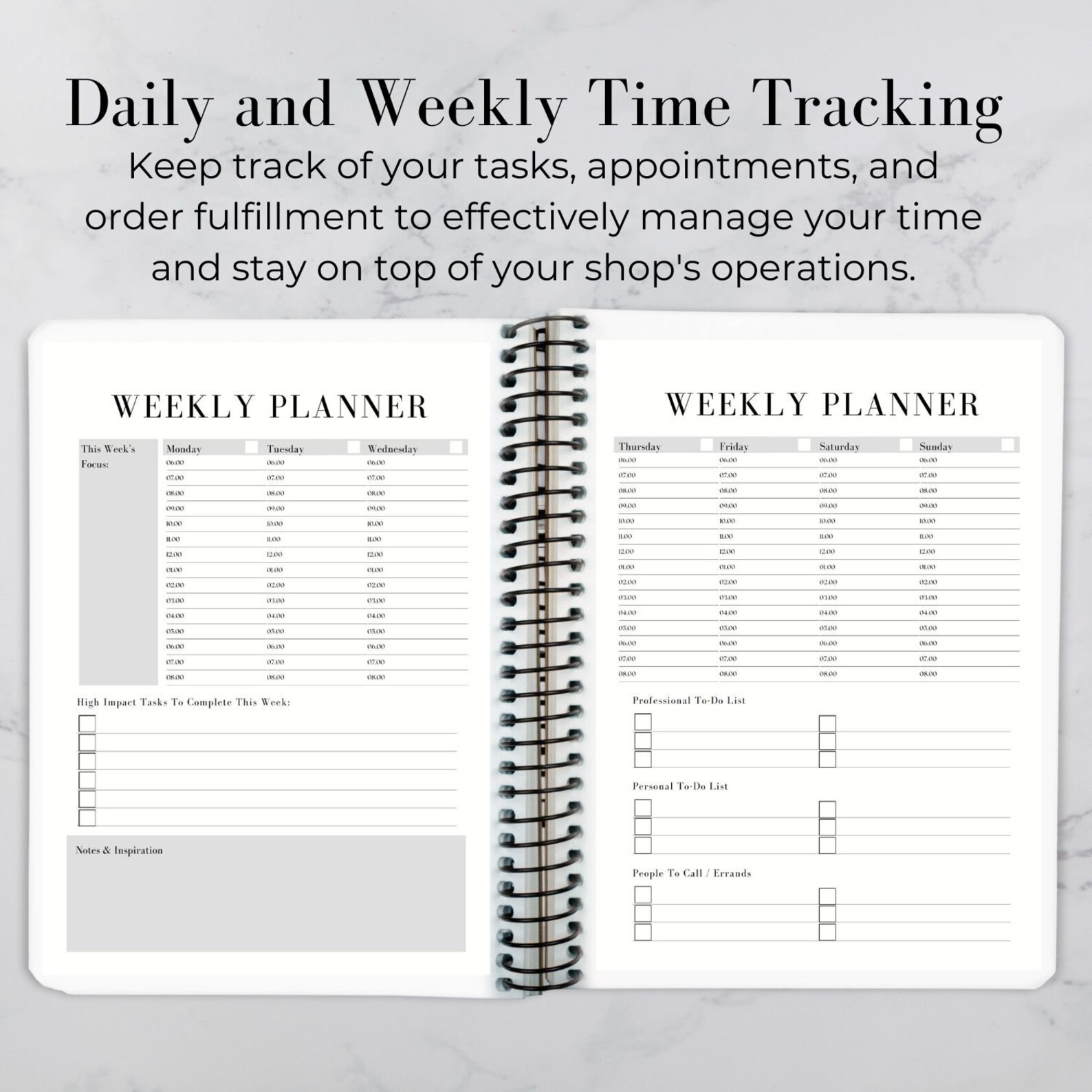 Etsy Shop Planner Printable PDF Etsy Business Plan Etsy Seller Planner ...