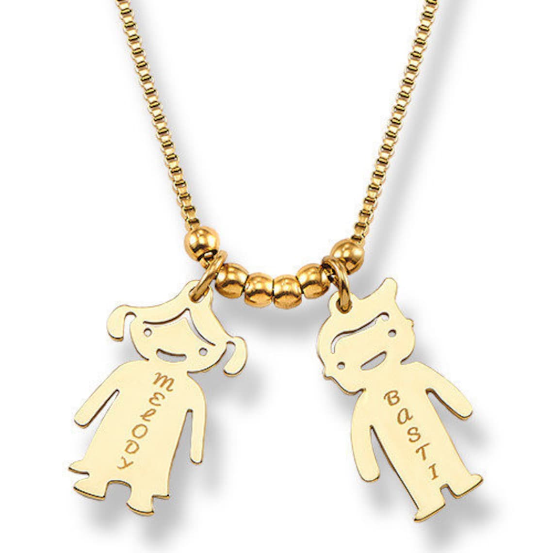 Kette KIDS mit Kinder Anhängern graviert mit Namen für Mamis Etsy 日本