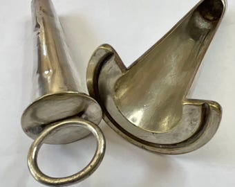 19世紀後半のアンティーク産科用分娩鉗子。アベリング鉗子。希少な例