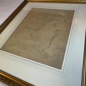ジョージ・モーランドによる 1793 年のオリジナルの鉛筆スケッチ。壁アート。