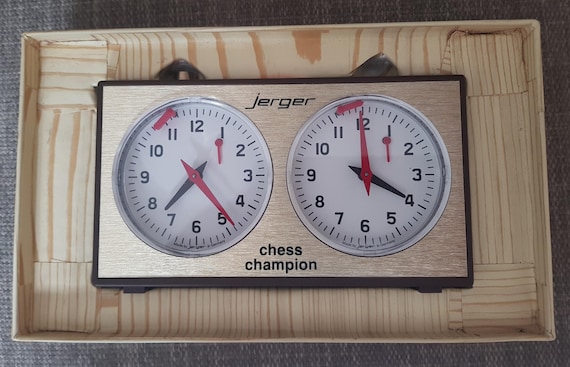 Vintage Jerger Chess Clock, Working Order and in Original
