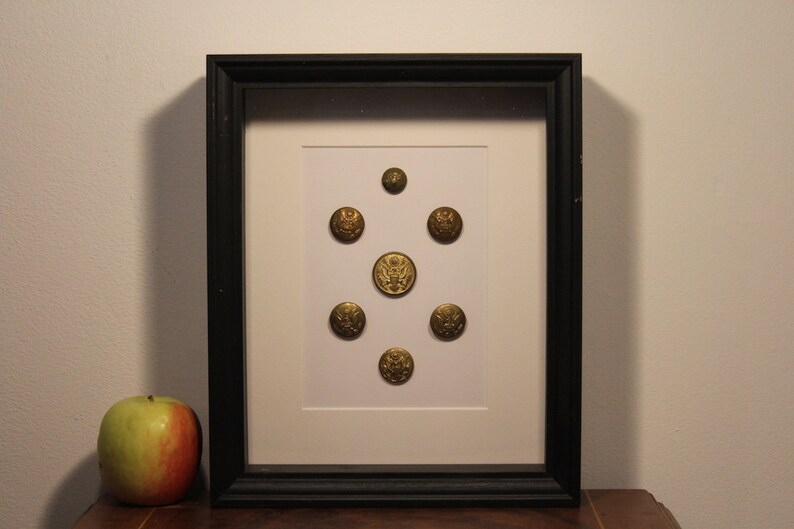 Antique US Army Brass Buttons Collectable Militaria Etsy