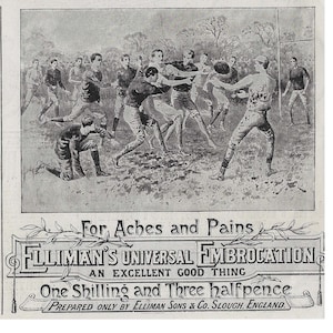 Antique advertisement | Old rugby match | Victorian medicine