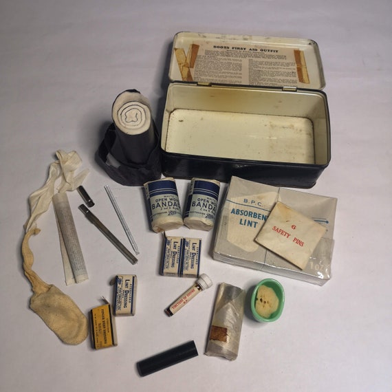 Vintage Boots Medical First Aid Set Circa 1960. Vintage First Aid