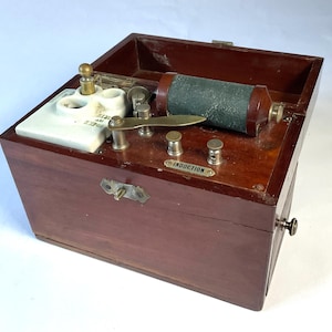 Antique medical device Electric Coil Machine, 19th century. French.