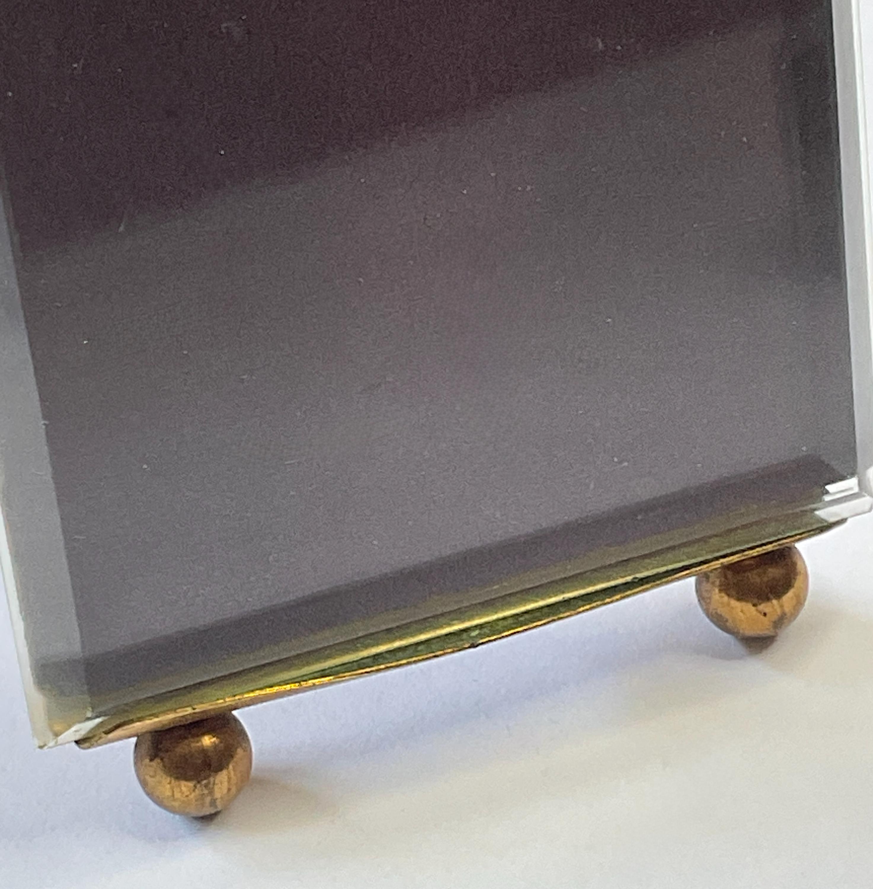 Antique French Gilt Metal Bevelled Glass Photo Frame, C1890 Ornate
