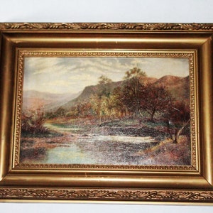 Original oil painting. Wall art. Home decor. Antique painting.