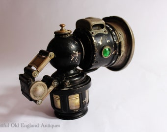 Antique cycle lamp, 1910. Joseph Lucas King of the Road lamp.