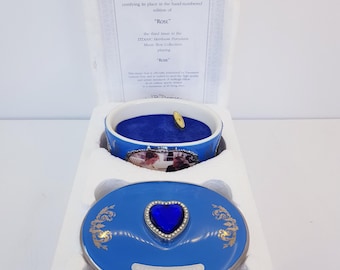 Rose - ''titanic'' Ardleigh Elliott Music Box With Certificate of