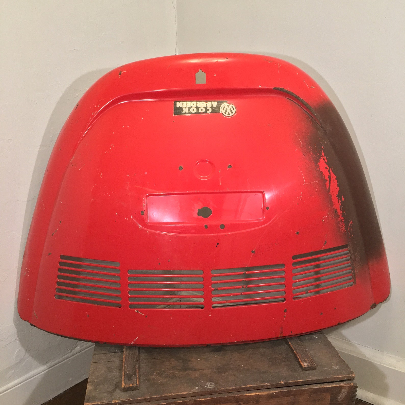 Original Red 196879 VW Beetle Deck Lid Vintage Wall Ceiling Etsy