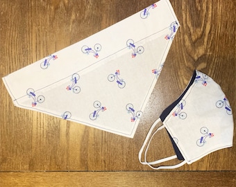 Dog Bandana - Stampa Bicicletta