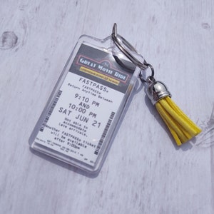 Great Movie Ride FastPass Keychain