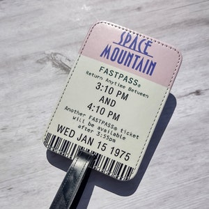 Space Mountain FastPass Luggage Tag