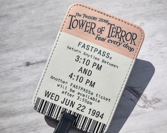 Tower of Terror FastPass Luggage Tag