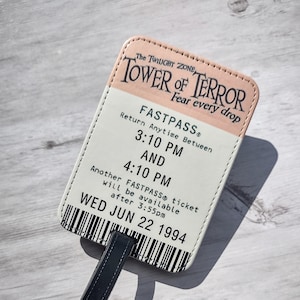 Tower of Terror FastPass Luggage Tag