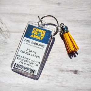 Come From Away Broadway Musical Ticket Keychain