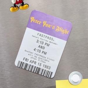 Peter Pan Fastpass Magnet
