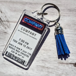 Company Broadway Musical Ticket Keychain