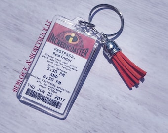 Incredicoaster FastPass Keychain