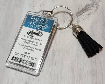 Hagrids Motorbike Adventure express pass Keychain