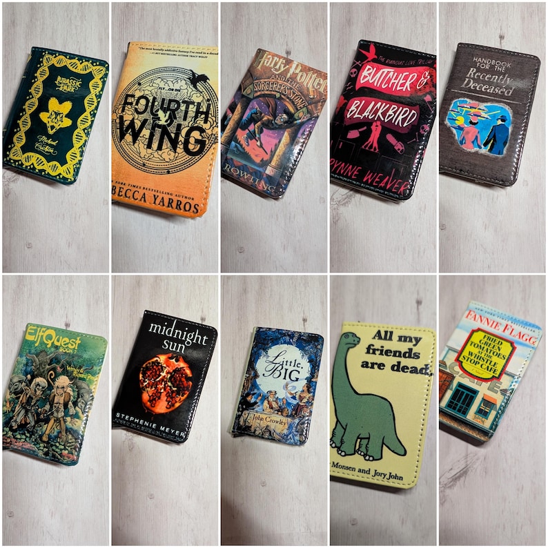 Custom Favorite Book or Novel Card Holder RFID Blocking Wallet image 8