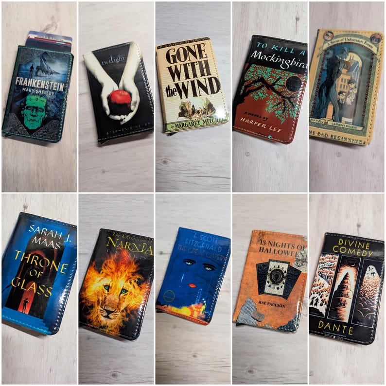 Custom Favorite Book or Novel Card Holder RFID Blocking Wallet image 7