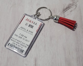 Jekyll and Hyde Musical Ticket Keychain