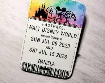 Layered Sketch Trip Announcement Ticket Luggage Tag