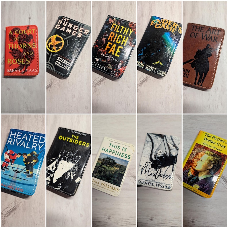 Custom Favorite Book or Novel Card Holder RFID Blocking Wallet image 9