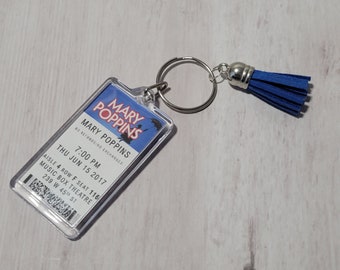 Mary Poppins the Musical Ticket Keychain