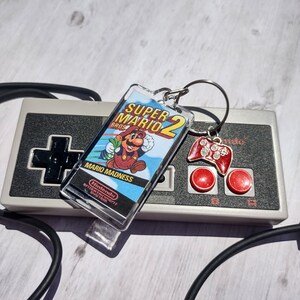 Super Mario 2 Cartridge Keychain