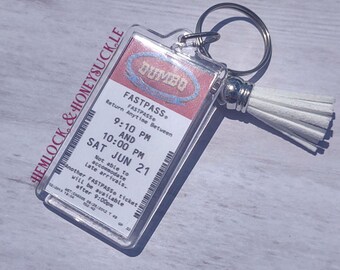 Dumbo the Flying Elephant FastPass Keychain