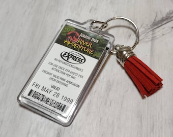 Jurassic River Adventure Express Pass Keychain