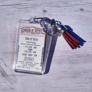 Tower of Terror FastPass Keychain