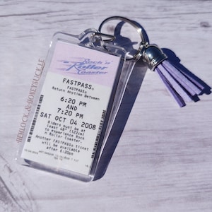 Rock N Roller Coaster FastPass Keychain